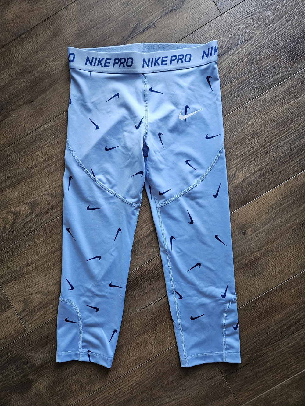 Girls Sz L Nike Blue Dri-FIT Capris